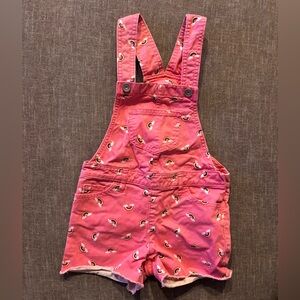 Children’s Place Pink Overalls with Rainbow Accents